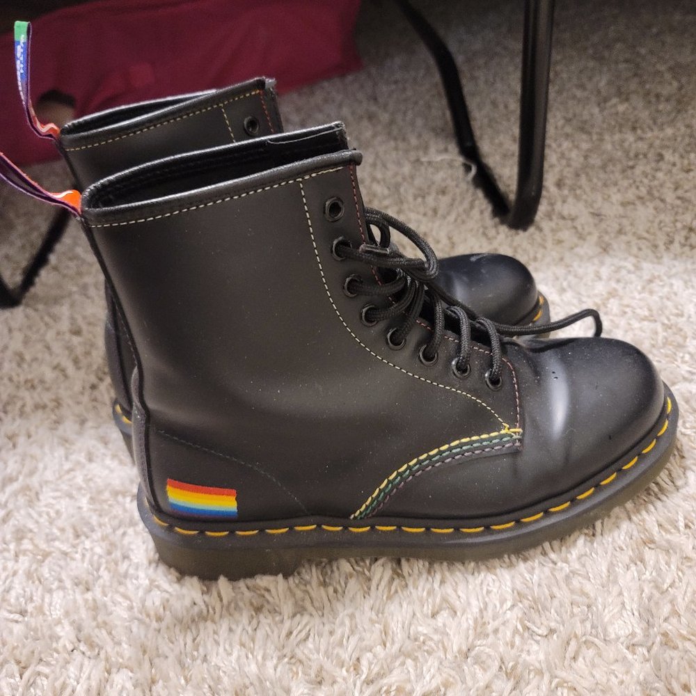 Doc Martens 1460 For Pride Smooth Leather Lace Up Boots